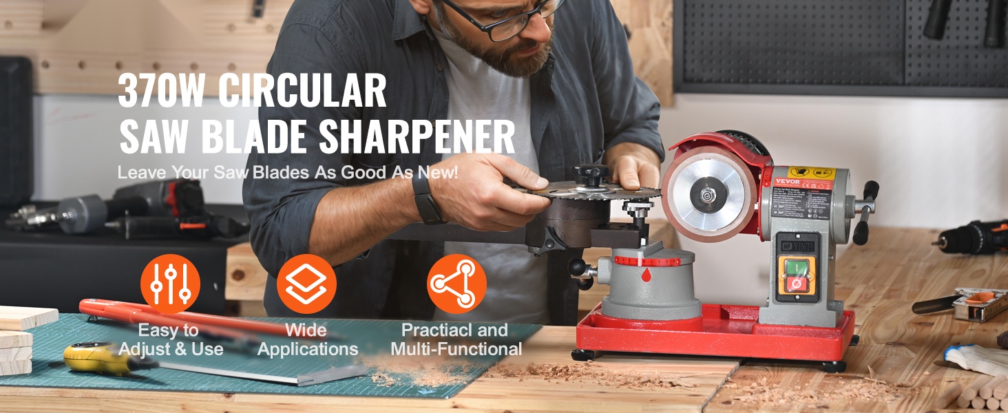 Pyörösahanterien teroituskone edestä