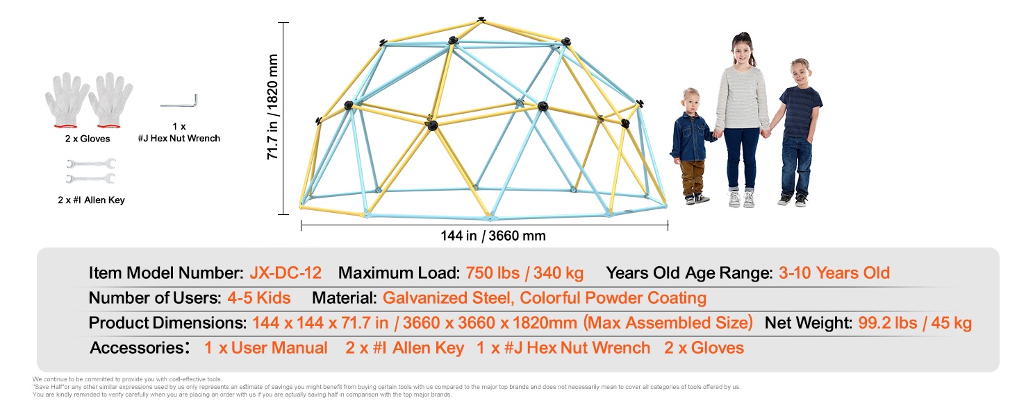 Kiipeilykupu pihalla käytössä