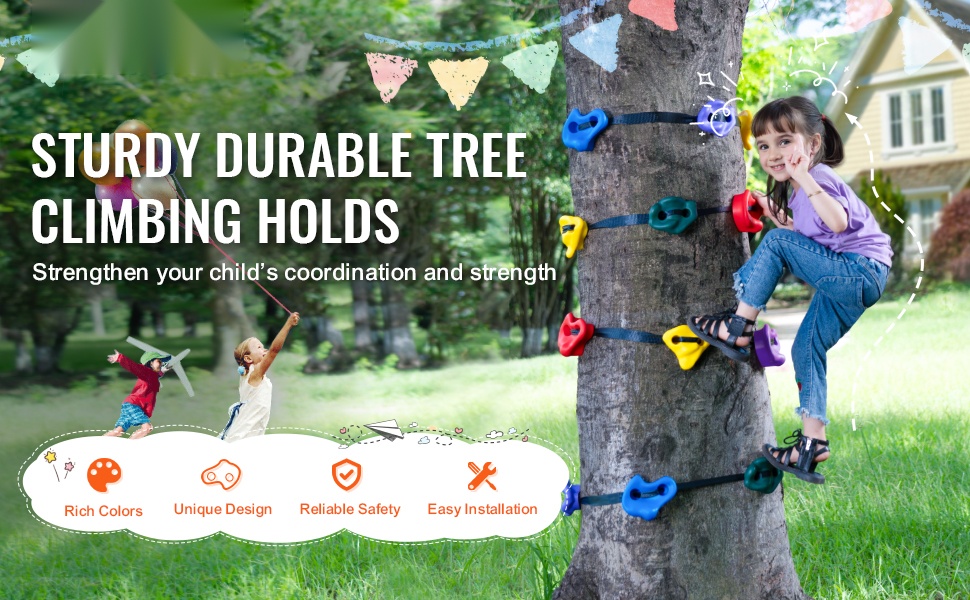 Puuhun kiinnitettävät kiipeilypidikkeet