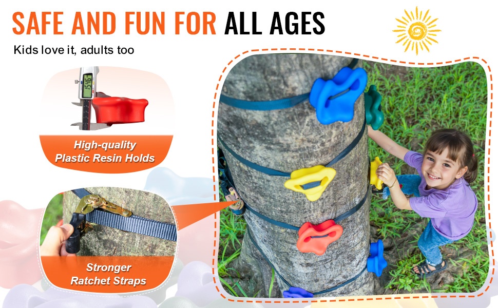 Turvalliset puukiipeilypidikkeet