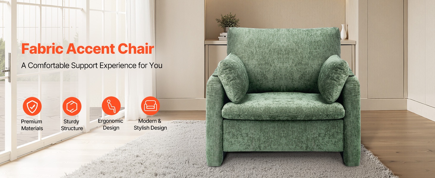 Kangaspäällysteinen nojatuoli olohuoneeseen