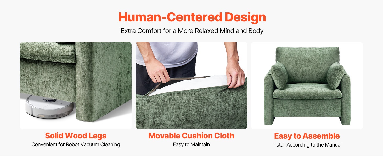 Nojatuolin puujalat ja irrotettava istuintyyny