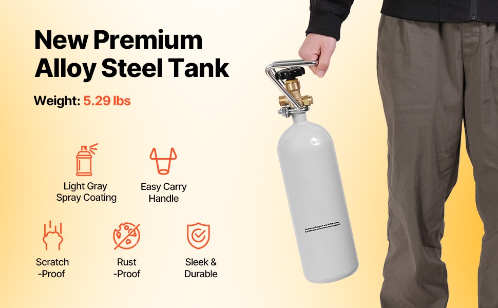 CO2-säiliö kokotiedot