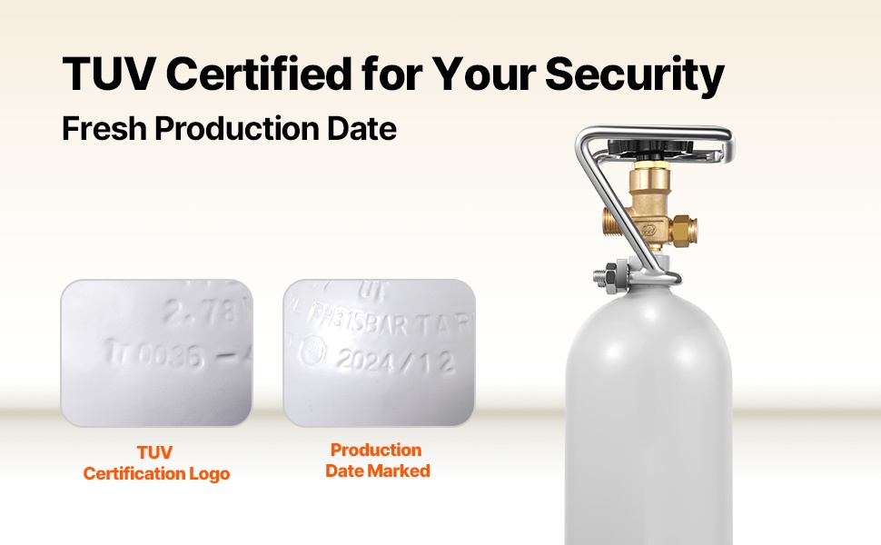 TUV-hyväksytty CO2-säiliö