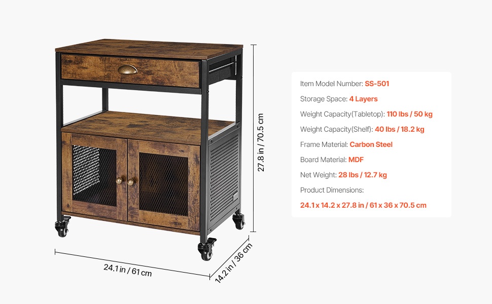 Kahvibaarikaappi, yleisnäkymä