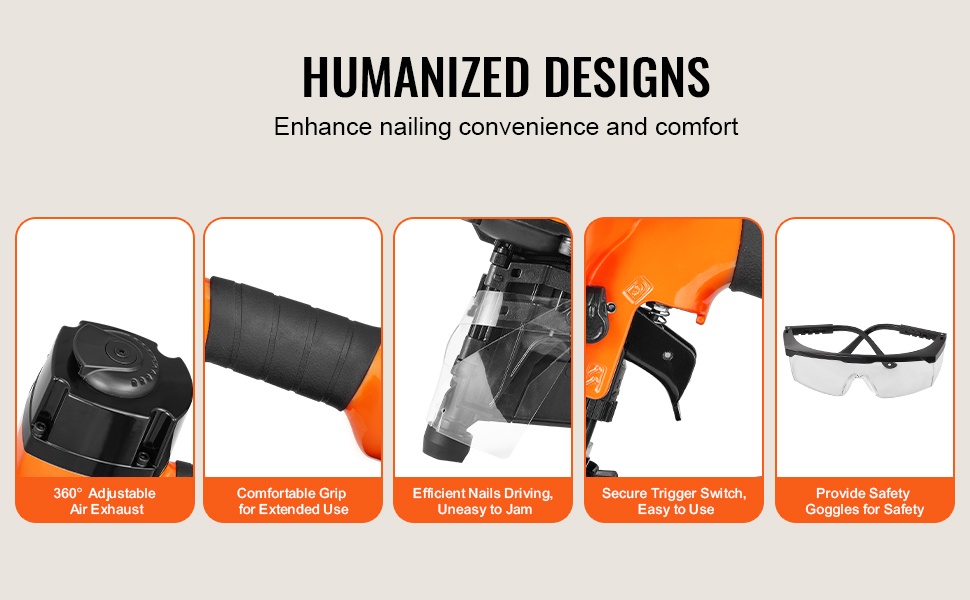 Kompakti ja kevyt MCN55-naulain