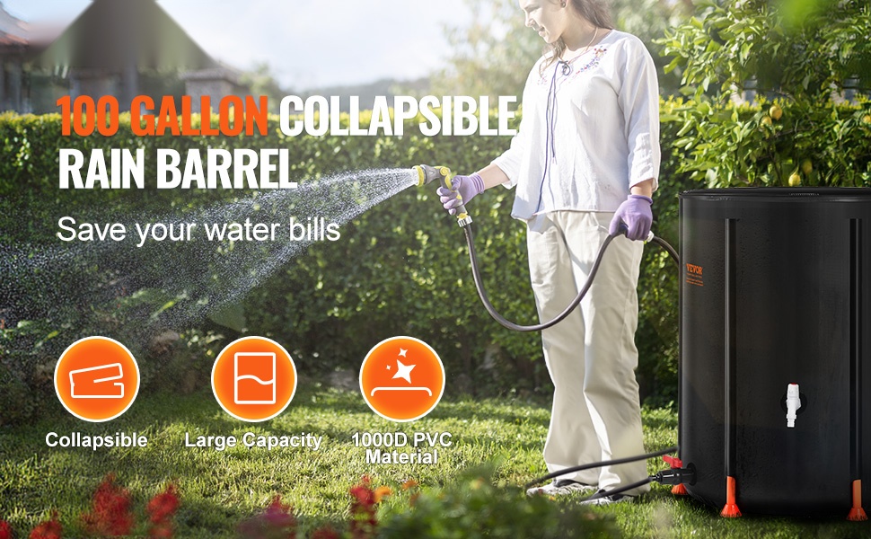 Taitettava sadevesitynnyri