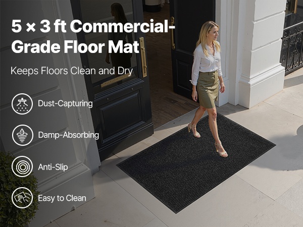 Eteismatto, harmaa, lähikuva rakenteesta