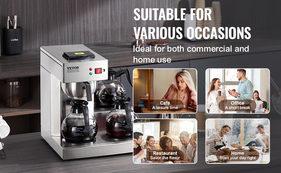 Kahvinkeitin eri käyttöympäristöissä