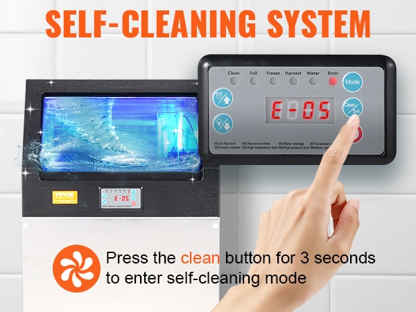 Jääpalakoneen sisäosat