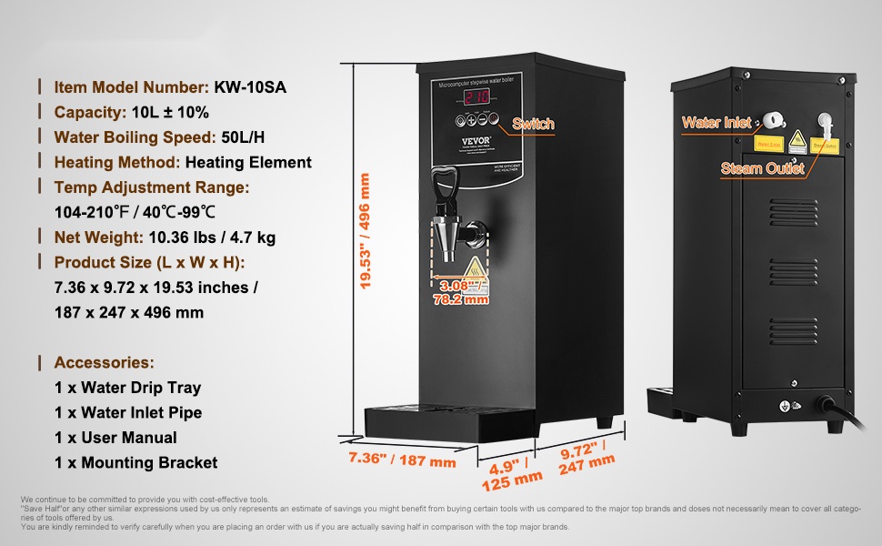 Kuumavesiautomaatti ammattikäyttöön