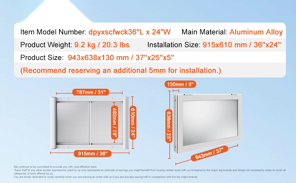 Tarjoiluikkunan yksityiskohta
