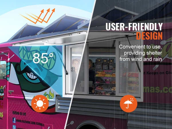 Kaasujousilla avautuva luukku