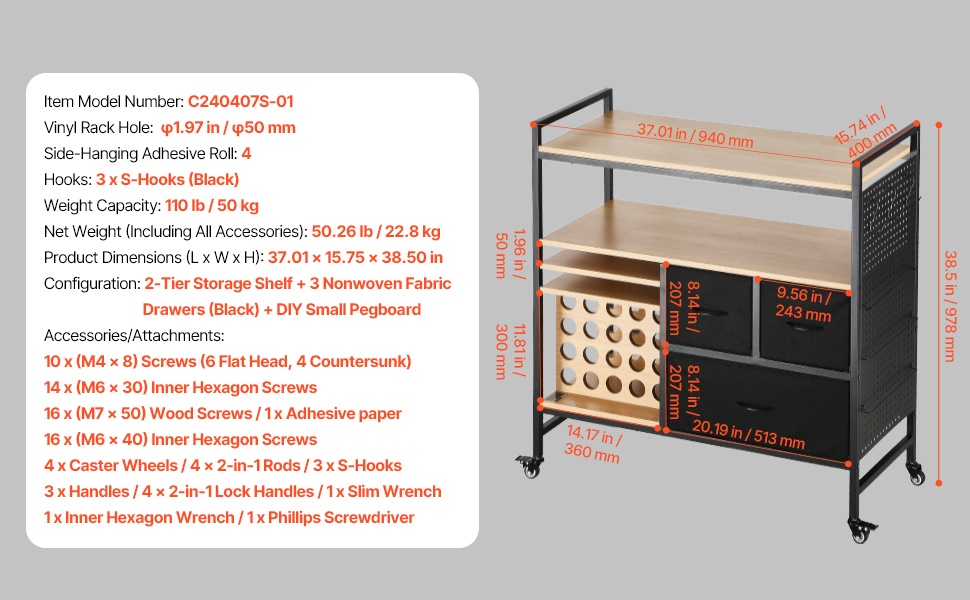 Pyörillä varustettu askarteluvaunu