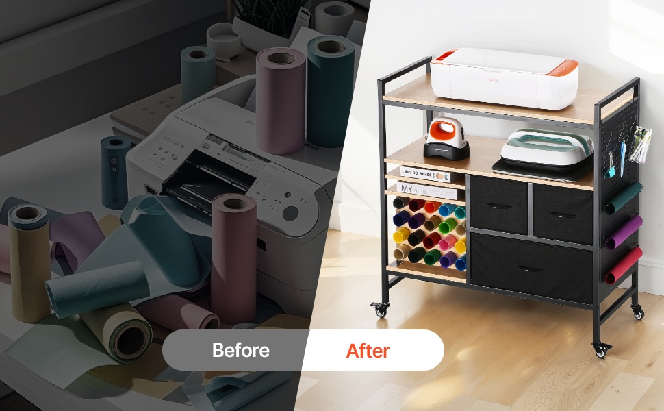 Järjestetty ja selkeä askartelutila