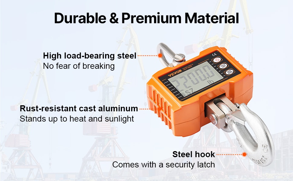 Raskaan käytön koukku ja rakenne