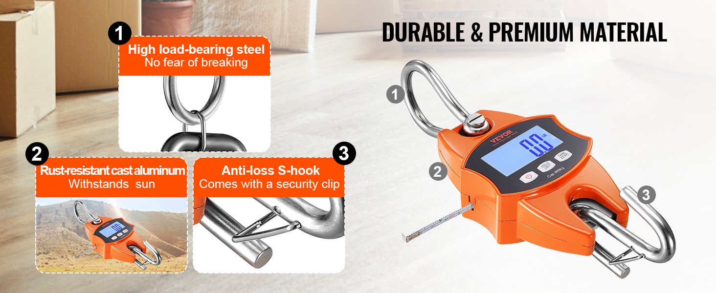 Nosturivaa'an teräskoukku ja runko