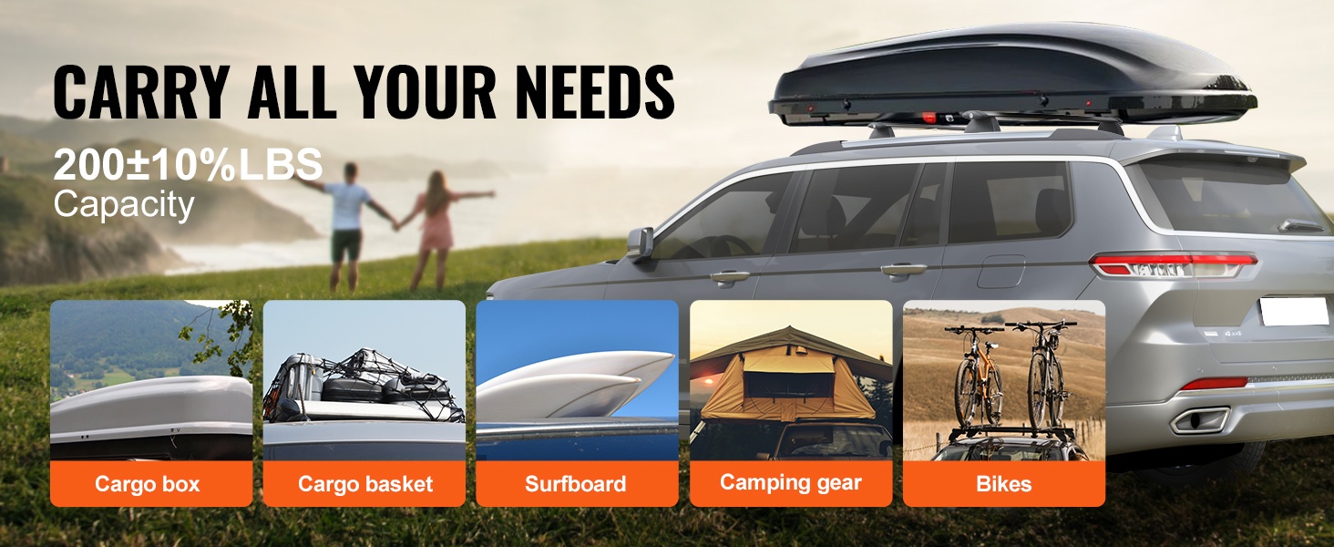 Kattoteline kuormattuna varusteilla