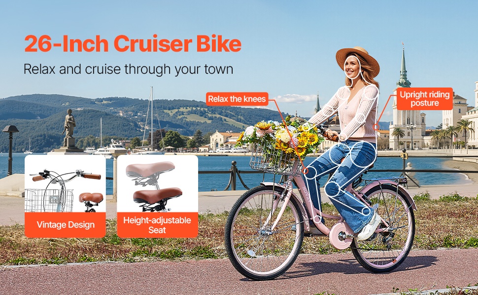 Cruiser-pyörä kaupunki- ja arkipyöräilyyn