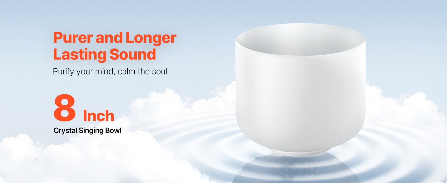 Kristallilaulukulho 8-tuumainen - kuva 1