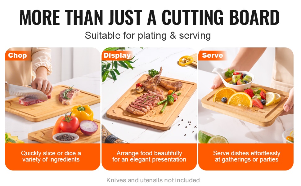 Leikkuulaudat ruoan valmistukseen ja tarjoiluun