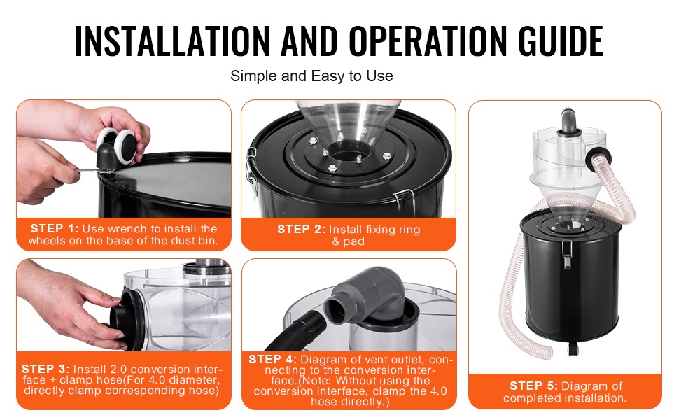 Syklonierotin tynnyrin kanssa