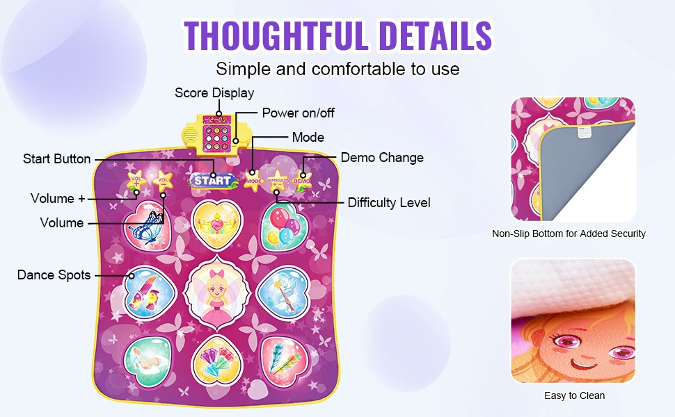 Kestävä ja liukumaton tanssimatto