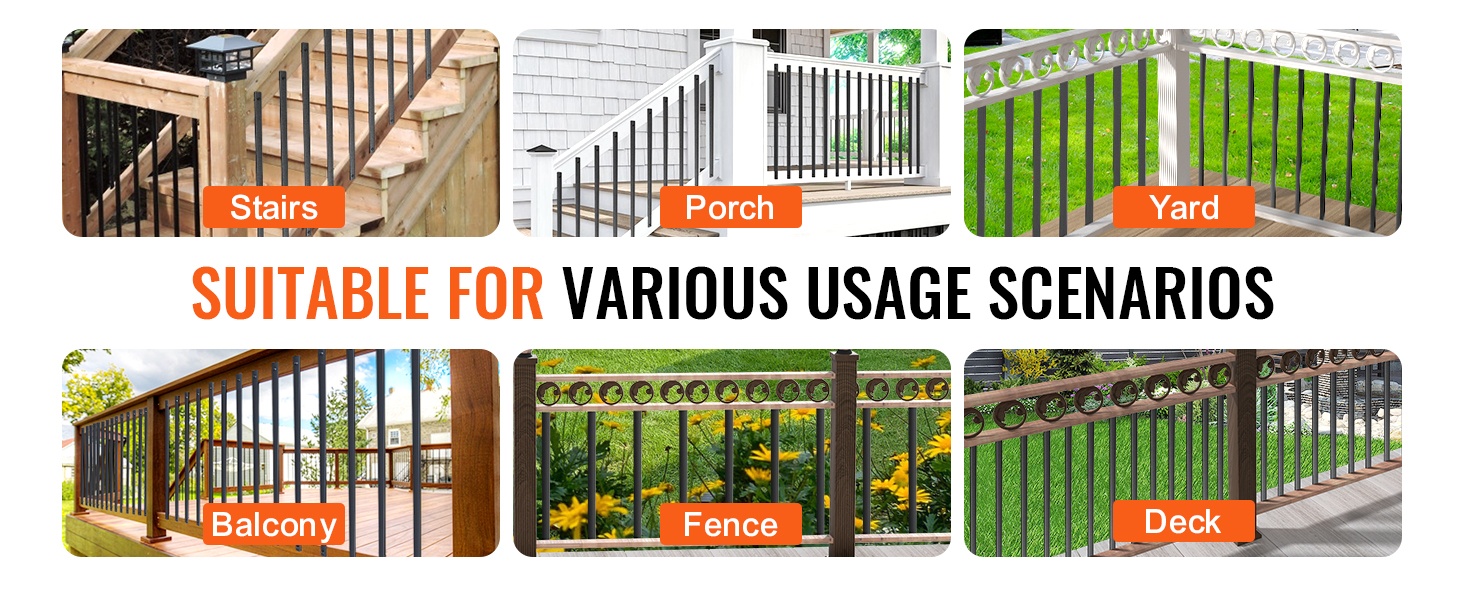 Kaidetankojen asennus poraamalla ja ruuveilla