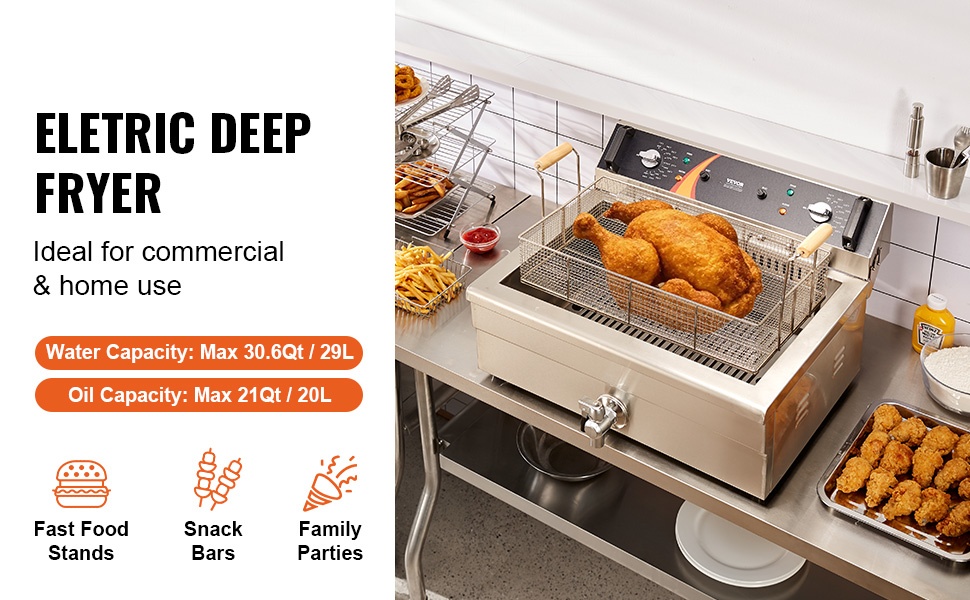 Sähköinen pöytämallinen rasvakeitin, yleisnäkymä