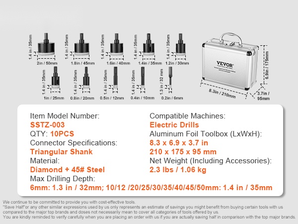 Timanttiporasarja ja tarvikkeet ylhäältä kuvattuna