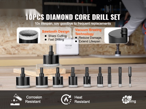 Timanttiporalaikat eri kokoisina