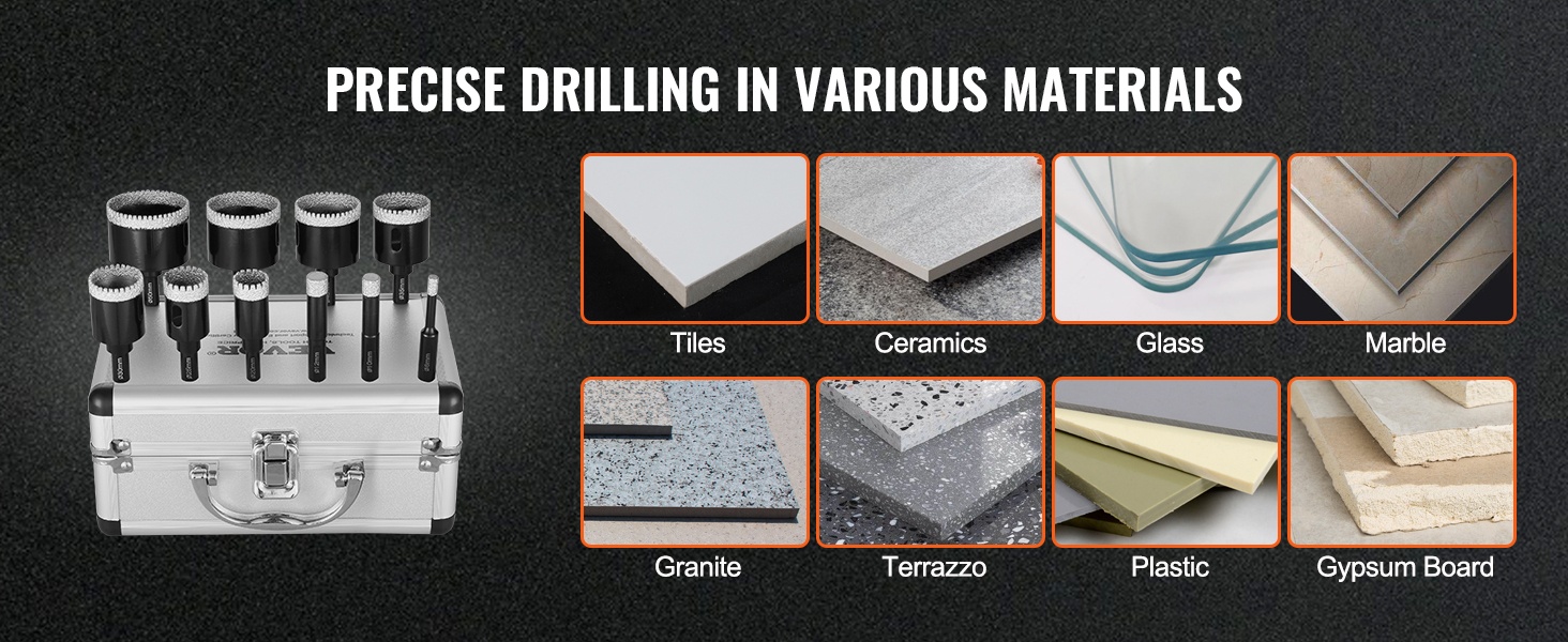 Puhdas reikä laattaan