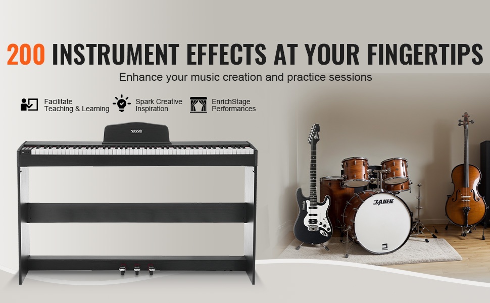 Digitaalipianon äänet ja rytmit