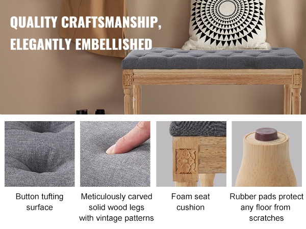 Kauniisti muotoillut puujalat