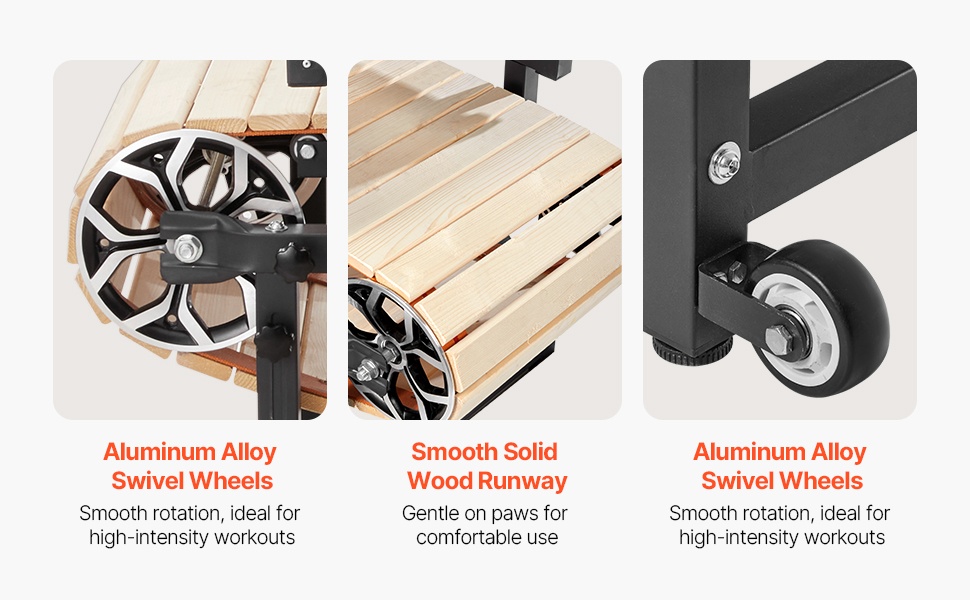 Siirtopyörät ja mukava juoksupinta