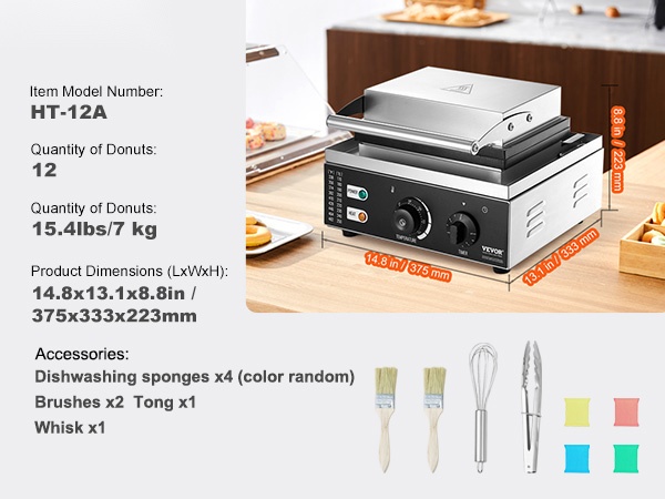 Donitsikoneen yksityiskohtia