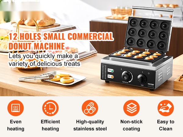 Sähköinen donitsikone kompakti koko