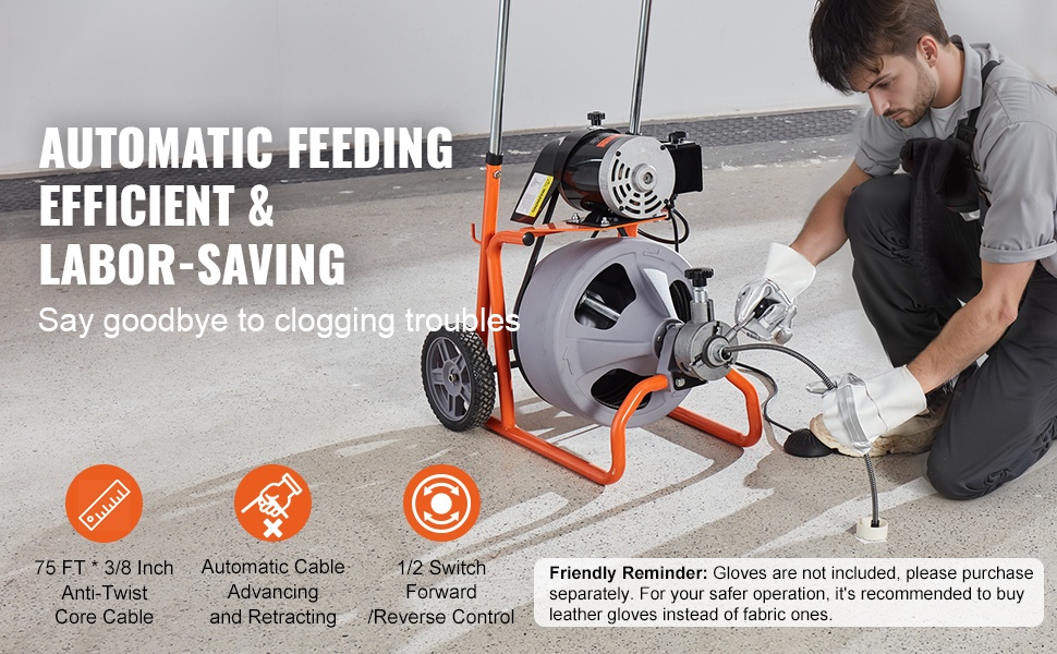 Viemärinpuhdistuskone käytössä