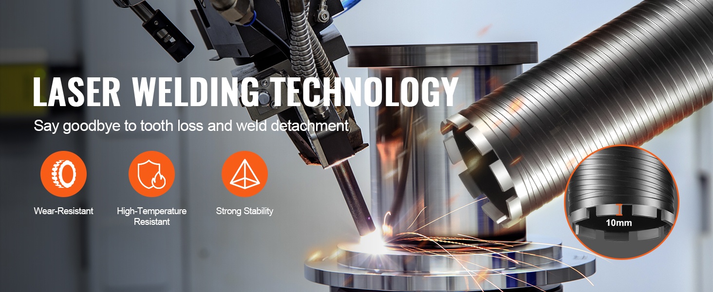 Laserhitsattu timanttiporanterä