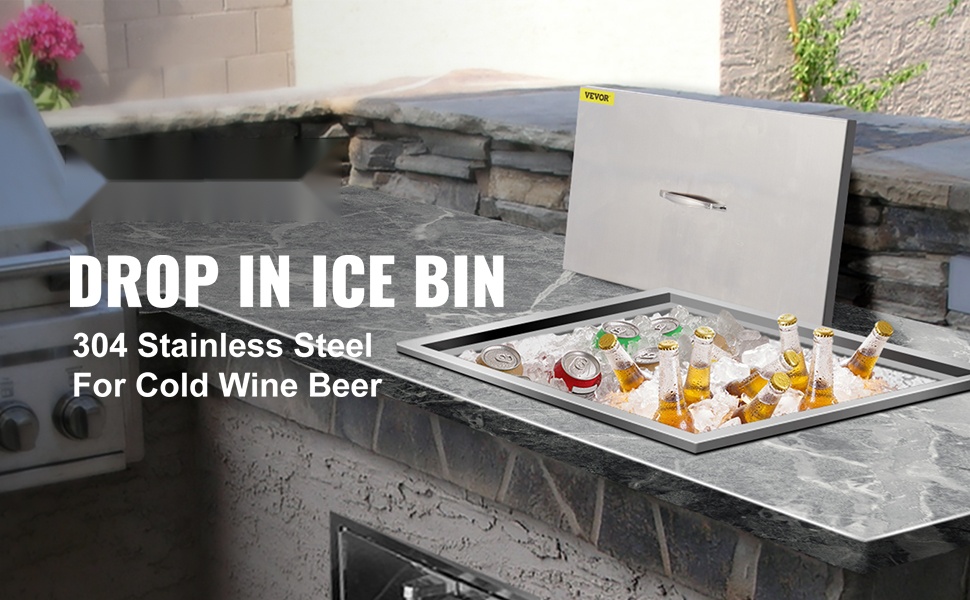 Upotettava jääastia ruostumattomasta teräksestä