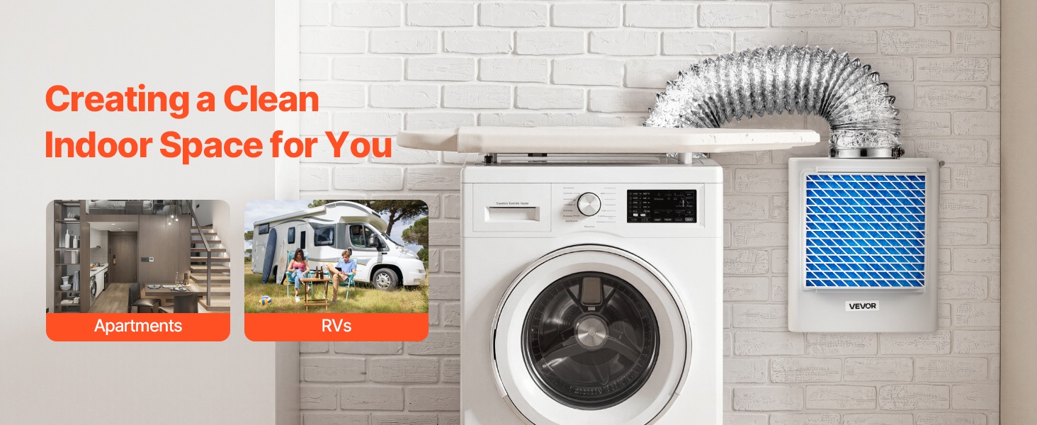 Kuivausrummun poistoilmasarjan käyttö pienissä tiloissa kuva 1