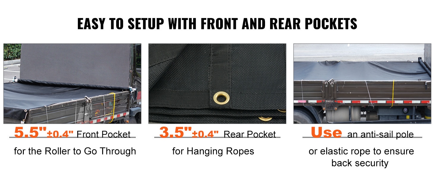 Etutasku rullalle ja takatasku köydelle