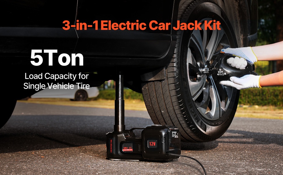 Sähköinen autotunkki renkaanvaihtoon