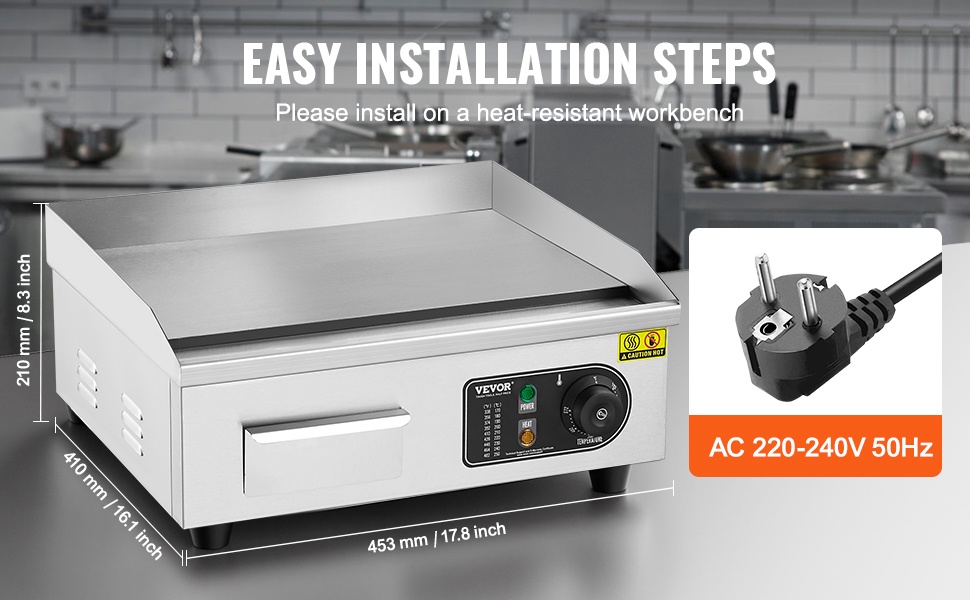 Asennus kuumuutta kestävälle työtasolle