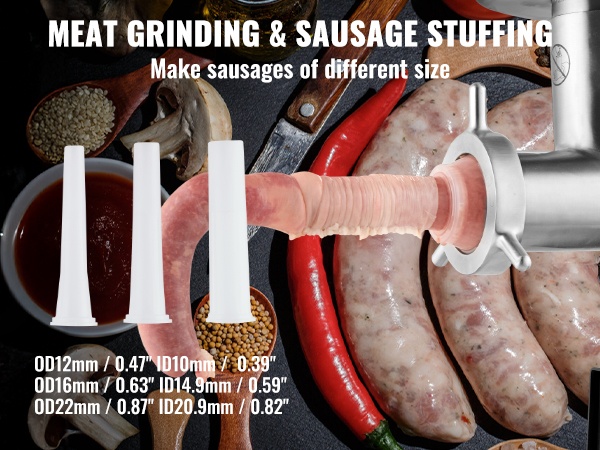 Eri kokoiset makkarasuulakkeet