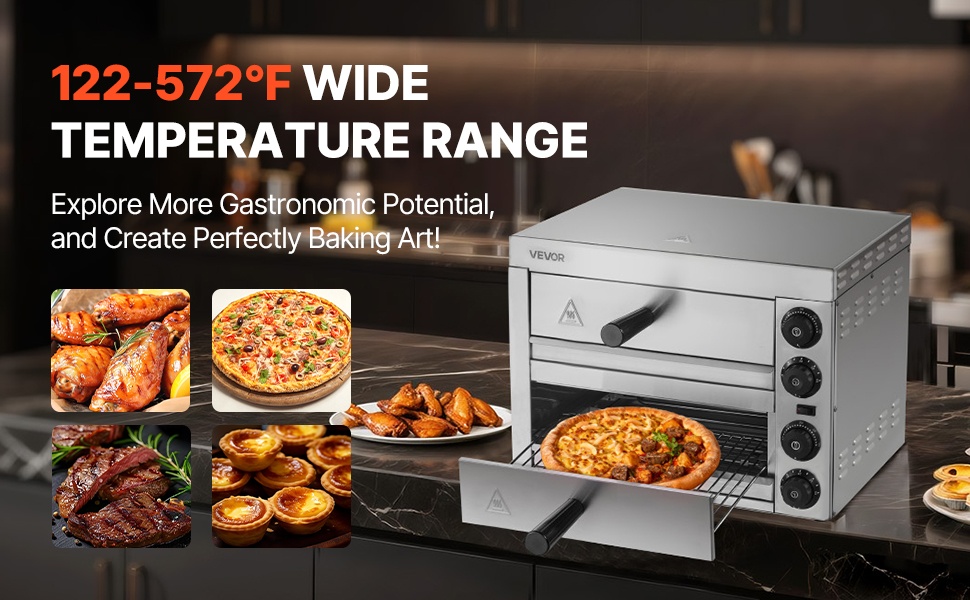 Pizzauunin lämpötila- ja aikasäätimet