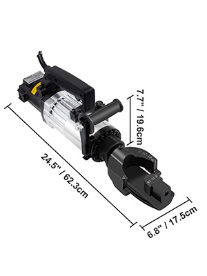 Harjaterästaivuttimen mitat ja rakenne