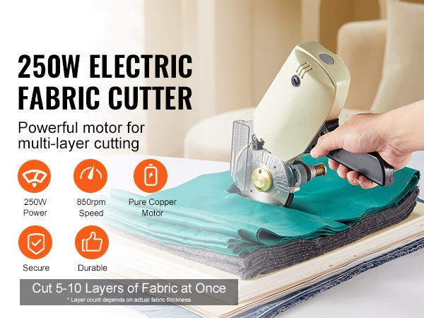 Kompakti käsikäyttöinen kangasleikkuri