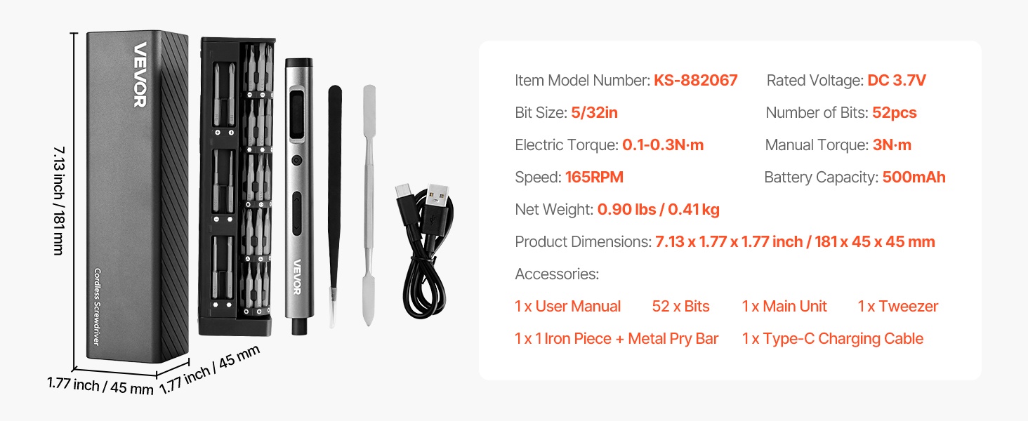 Sähköruuvimeisselisarja kotelossa
