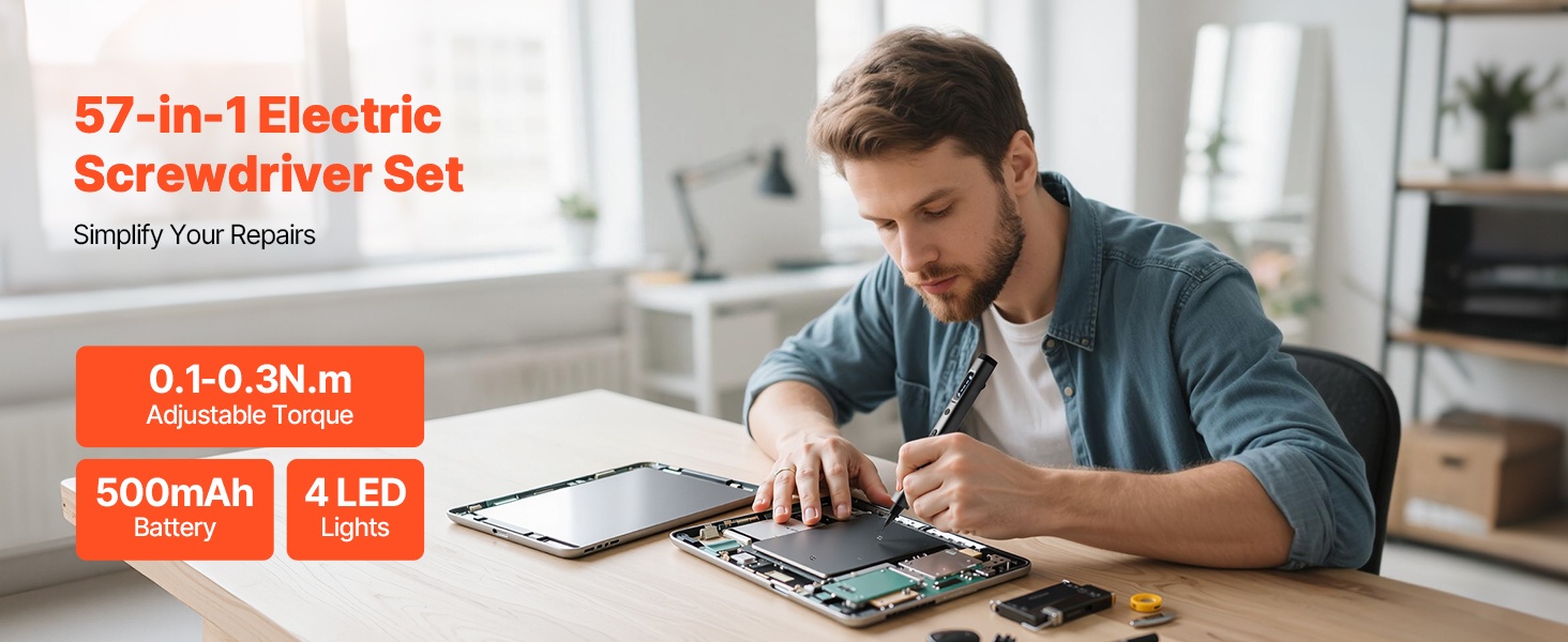 Sähköinen ruuvimeisselisarja